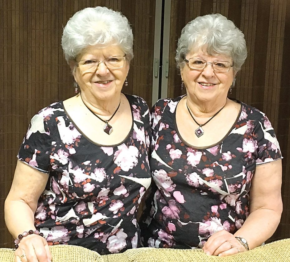 Identical twin sisters make the most of their similarities
